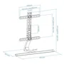 Tooq Soporte Mesa DB3265F para Pantallas de 32 a 65 Pulgadas, Aluminio Negro, VESA hasta 400x400, Carga 40kg